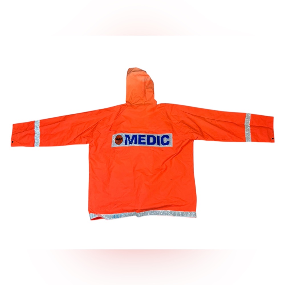 Medic High VIS Reflective Zipper Hooded Jacket FR RAA ASTM 5903.1 Size 3XL
